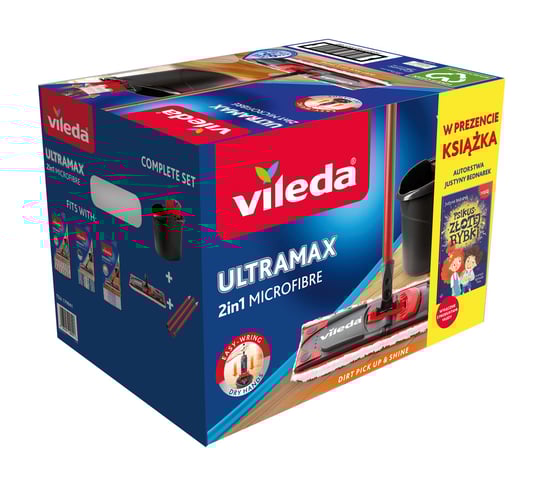 Vileda, Mop obrotowy Ultramax Box z książką Psikus Złotej Rybki Vileda