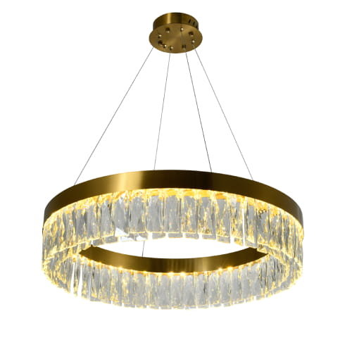 Villach - lampa wisząca żyrandol kryształowy okrągły 60cm Iluminar