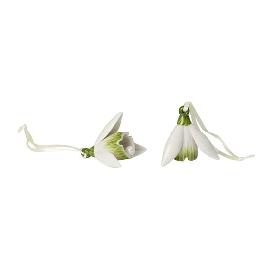 Villeroy & Boch,Zawieszka Przebiśnieg Mini Flower Bells,biało-zielone,2 sztuki Villeroy & Boch