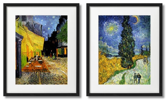 Vincent Van Gogh Taras Kawiarni W Nocy I Droga Z Cyprysem, Plakaty DEKORAMA