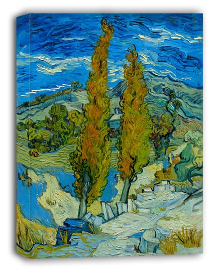 Vincent Van Gogh, The Poplars at Saint-Rémy - obraz na płótnie 40x50 cm Inny producent