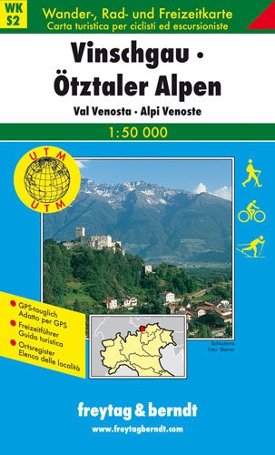 Vinschgau Ötztal Alpy. Mapa 1:50 000 Freytag & Berndt