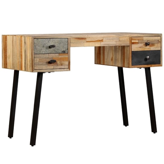 Vintage biurko z drewna tekowego, 110x50x76 cm, ma Zakito Europe