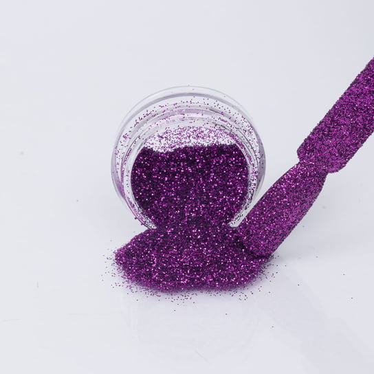 Violet Mood JCE07 - pyłek mieniący się efekt - brokat do zdobień lakierów hybrydowych, żeli i akrylu Inna marka