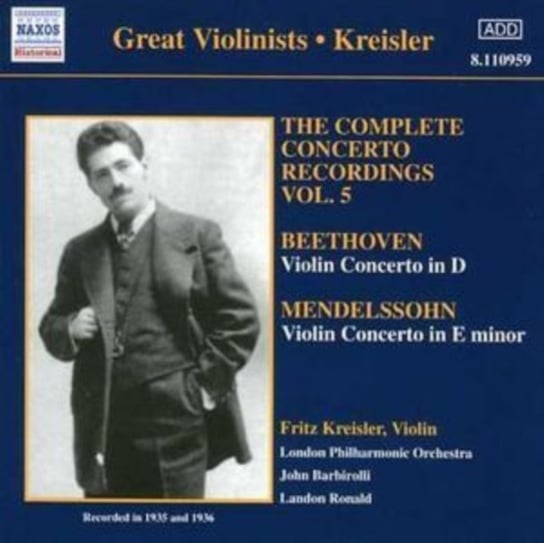 Violin Concertos Kreisler Fritz