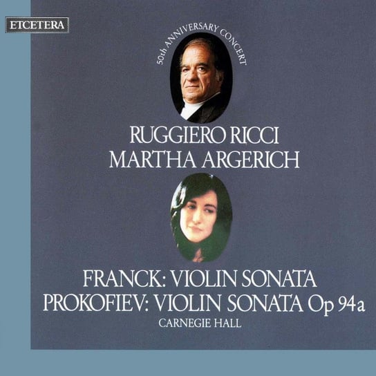 Violin Sonatas Ricci Ruggiero, Argerich Martha