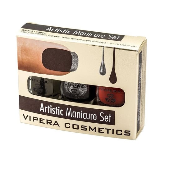 Vipera, Artistic Manicure Set, Zestaw, Lakierów Do Paznokci, 06 Dracula, 3 Szt. Vipera