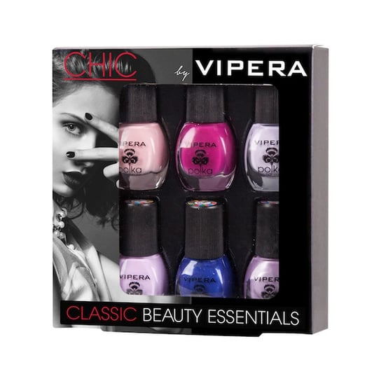 Vipera, Chic Classic Beauty Essentials, Zestaw, Lakierów Do Paznokci, 7, 6X5,5 ml Vipera