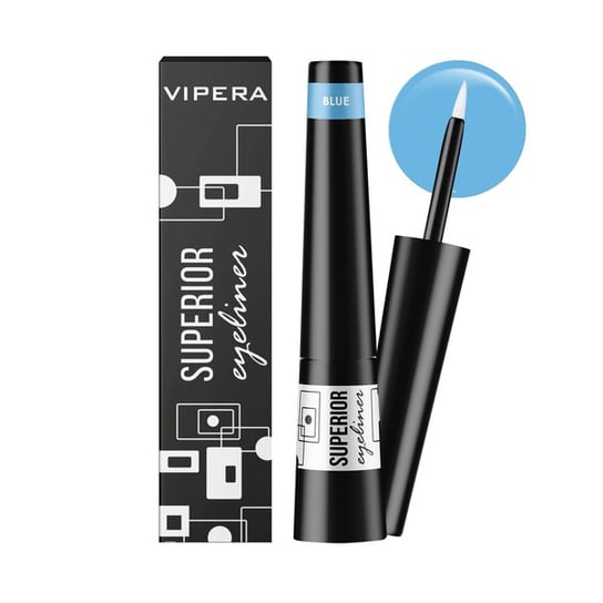 Vipera, Superior, Eyeliner do oczu, w kałamarzyku #12 niebieski Vipera