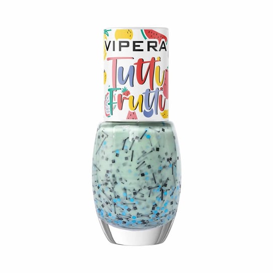 Vipera, Tutti Frutti, Optymistyczny lakier z wesołymi płatkami #09 bubble gum Vipera