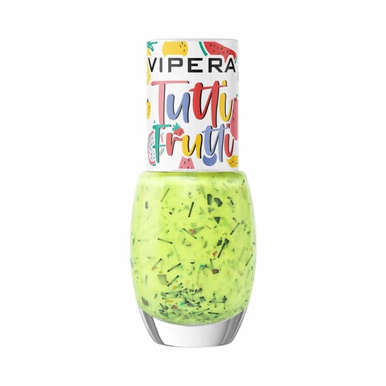 Vipera, Tutti Frutti, Optymistyczny lakier z wesołymi płatkami #10 lemon fun Vipera