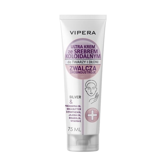 Vipera, Ultra krem ze srebrem koloidalnym do twarzy i dłoni 75ml Vipera