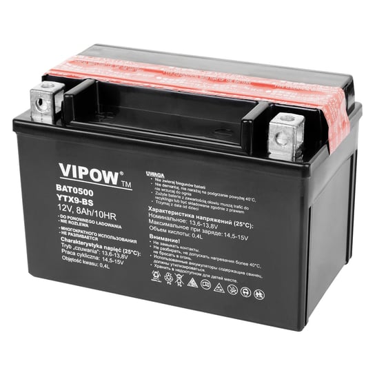 Vipow, akumulator  VIPOW typ MC do motocykli 12V 8Ah Vipow
