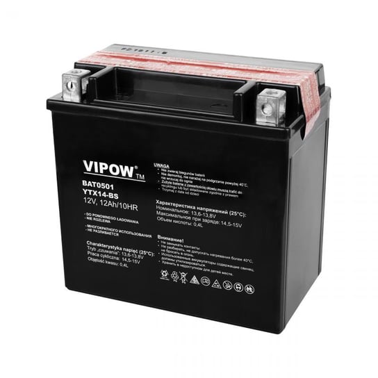 Vipow, akumulator VIPOW typu MC do motocykli 12V 12Ah Vipow
