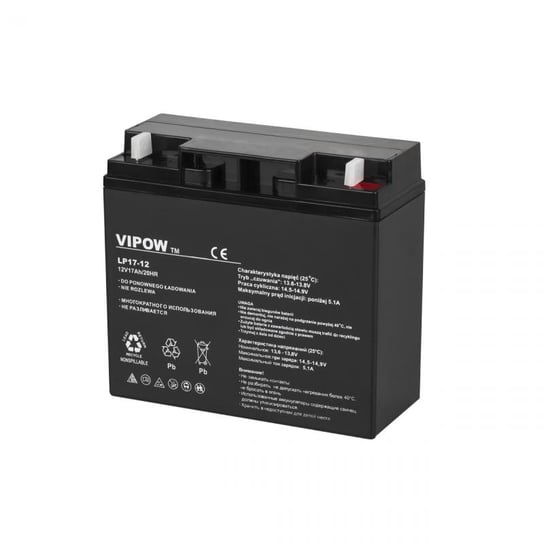 Vipow, akumulator żelowy VIPOW 12V 17Ah Vipow