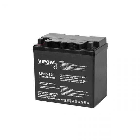 Vipow, akumulator żelowy VIPOW 12V 55Ah Vipow