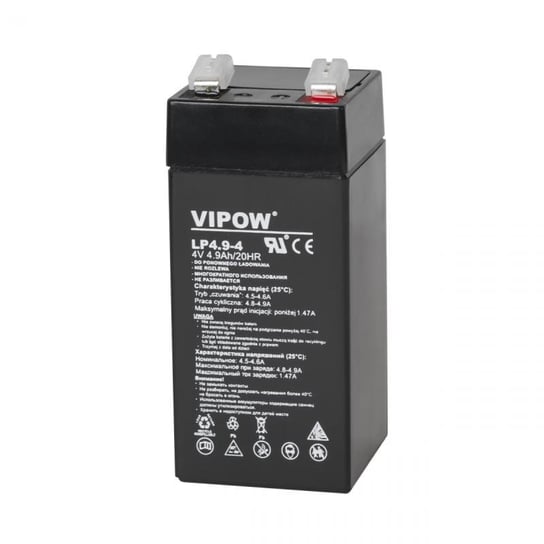 Vipow, akumulator żelowy VIPOW 4V 4.9Ah Vipow