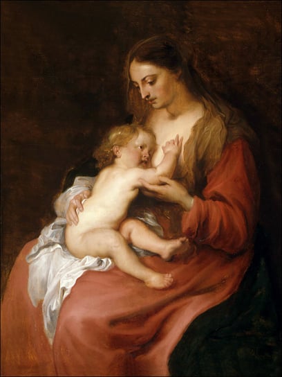 Virgin and Child, Anthony van Dyck - plakat 40x50  / AAALOE Inna marka