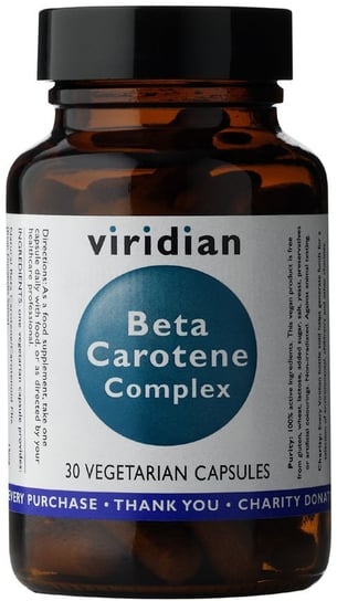 Viridian, Beta Karoten Kompleks, Suplement diety, 30 kapsułek Viridian