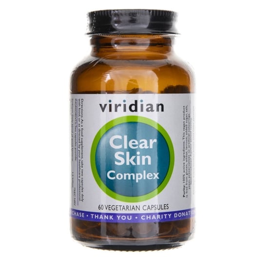 Viridian, Clear Skin Complex, Suplement diety, 60 kaps. Viridian