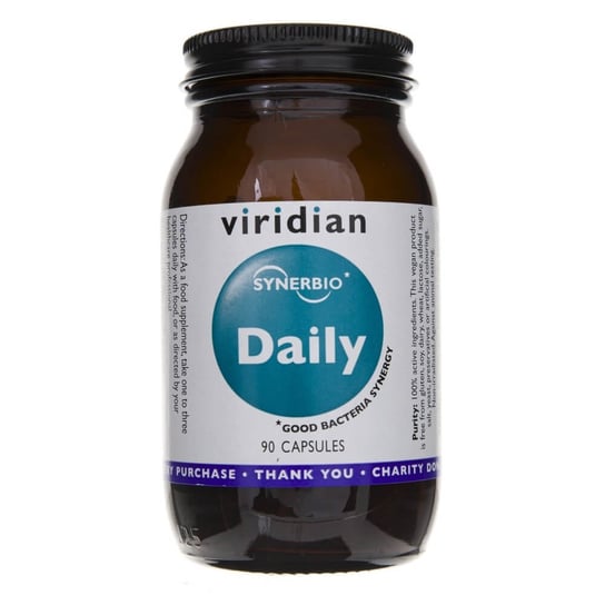 Viridian, Daily Synbiotic, Suplement diety, 90 kaps. Viridian