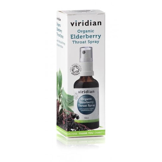 Viridian, ekologiczny spray na gardło, 50 ml  Suplement diety Viridian
