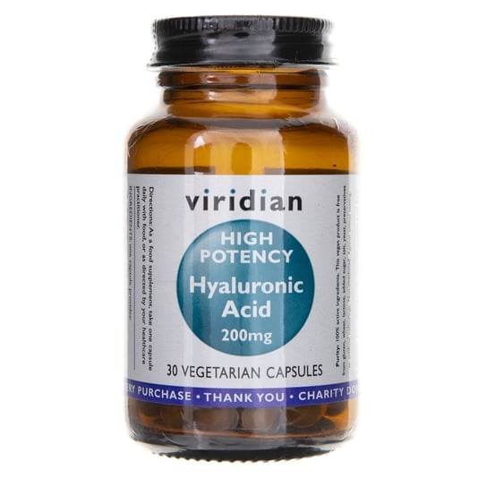 Viridian, kwas hialuronowy 200 mg, Suplement diety, 30 tab. Viridian