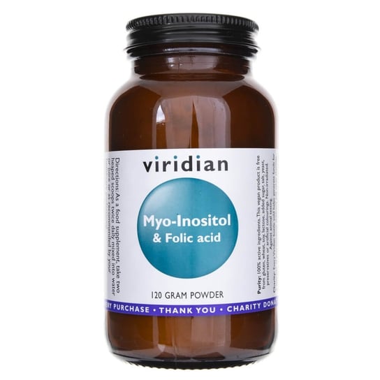 Viridian, Myo-Inozytol z kwasem foliowym, 120 g Suplement diety Viridian