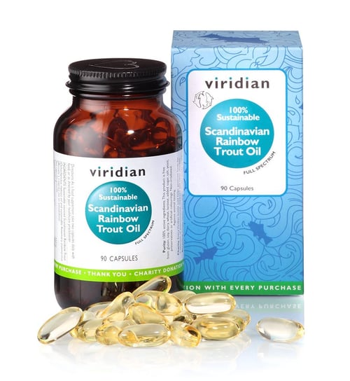Viridian, olej ze skandynawskiego pstrąga tęczowego, 90 kapsułek 