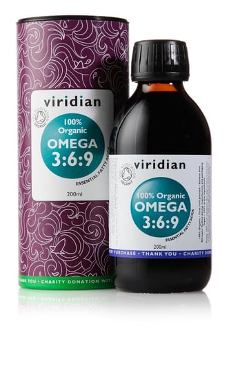 Viridian Organic Omega 3:6:9 Oil, suplement diety, 200 ml Viridian