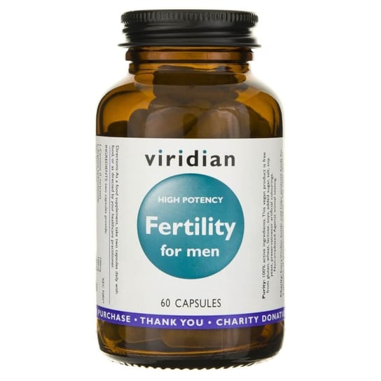 Viridian, Suplement diety Fertility for men, 60 kapsułek Viridian