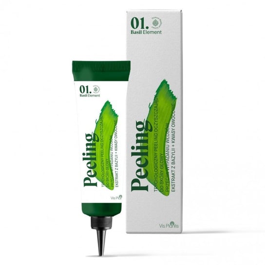 Vis Plantis, 01 Basil Element, trychologiczny peeling oczyszczający do skóry głowy, 125 ml Vis Plantis