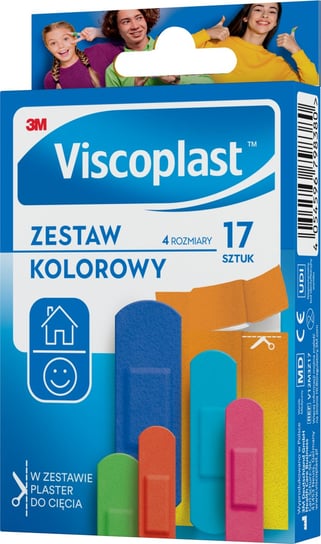 Viscoplast™, Kolorowy Zestaw Plastrów, 17 Szt. Viscoplast