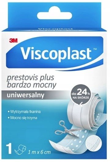 Viscoplast™ Prestovis Plus - Bardzo Mocny, plaster do cięcia, 1 m x 6 cm, pudełko/1 szt. Viscoplast