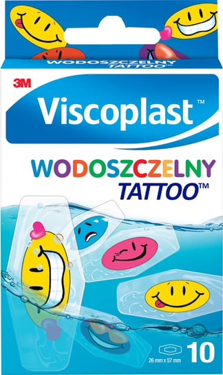 Viscoplast™ Tattoo, plastry wodoszczelne, 57 mm x 26 mm, pudełko/10 szt. Viscoplast