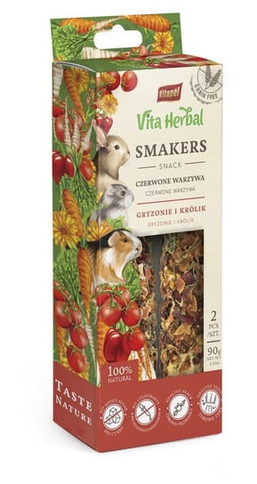 Vita Herbal Smakers Czerwone Warzywa Dla Gryzoni I Królika Op.2 Szt Vitapol