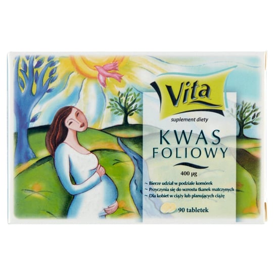 Vita, Suplement diety kwas fioliowy, 90 szt. Vita