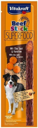Vitakraft Beef Stick Superfood Marchew & Chia 25g, kabanosy dla psa Vitakraft
