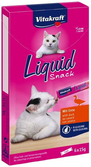 Vitakraft Cat Liquid Snack Kaczka Glukan 6X 15G Vitakraft