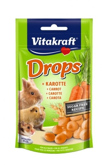 VITAKRAFT DROPS 75g marchewka przysmak d/gryzoni Vitakraft