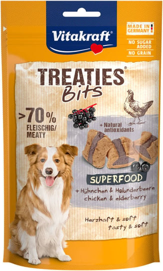 Vitakraft Treaties Bits superfood czarny bez 100g przysmak dla psa Vitakraft