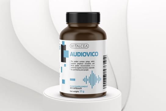 Vitalcea, Audiovico - suplement diety na dobry słuch, 30 kaps. Vitalcea