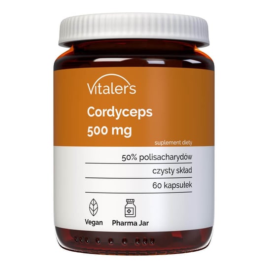 Vitaler's Cordyceps (Maczużnik chiński) 500 mg - Suplement diety, 60 kaps. Vitaler's