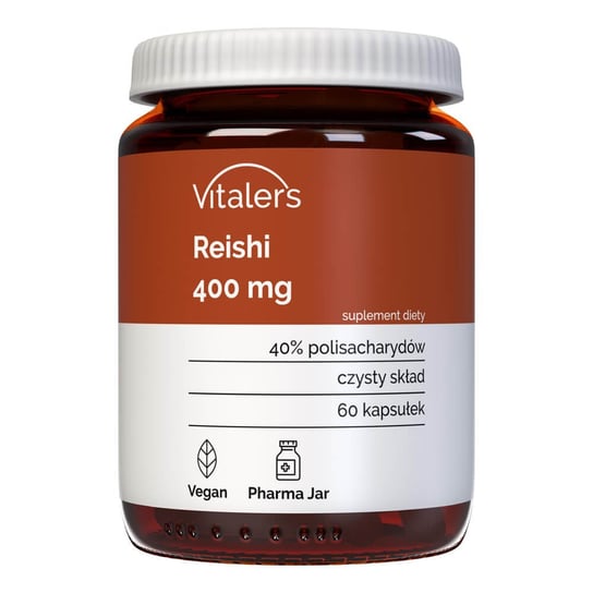 Vitaler's Reishi (Lakownica żółtawa) 400 mg - Suplement diety, 60 kaps. Vitaler's