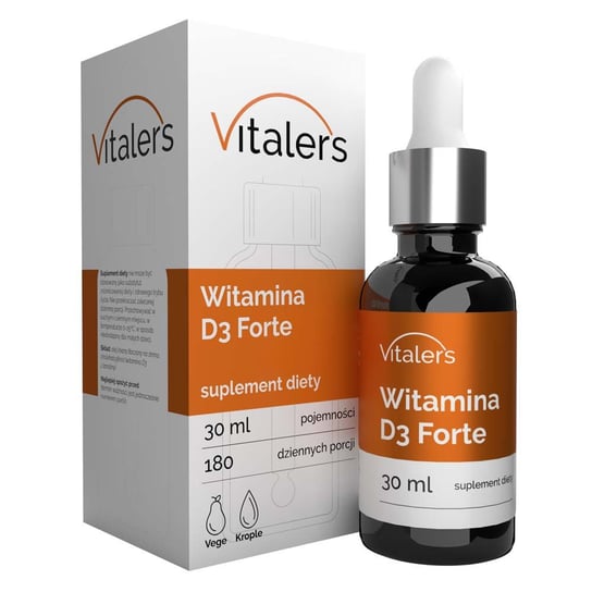 Vitaler's Witamina D3 Forte - Suplementy diety, 30ml Vitaler's