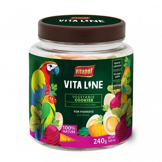 Vitaline ciasteczka warzywne przysmak dla papug 240g Vitapol Vitapol