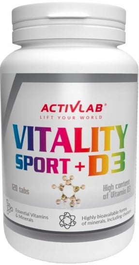Vitality Sport +D3 Witamina D Activlab Suplement diety, 120 Tab. Inna marka