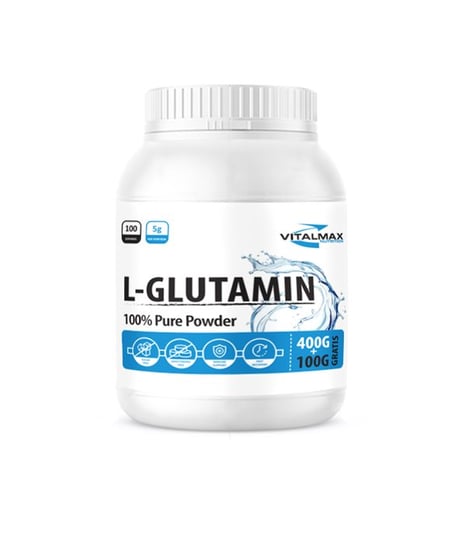 Vitalmax, Suplement diety, L-Glutamin, 400 g + 100 g Vitalmax