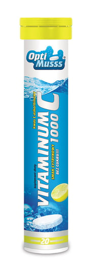 Vitaminum C 1000 Optimusss, suplement diety, smak cytrynowy, 20 tabletek musujących AMS Pharma