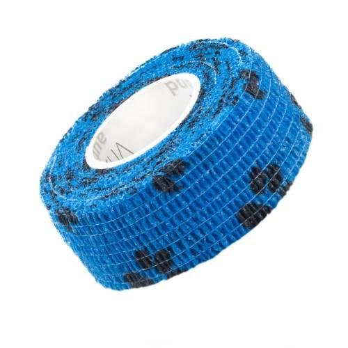 VITAMMY Autoband Elastyczny bandaż kohezyjny 2,5cm x 450cm niebieski łapki Vitammy
